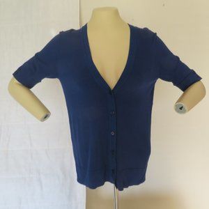 Ann Taylor 1/2 Sleeve Lightweight V-Neck Cardigan Sweater Size M